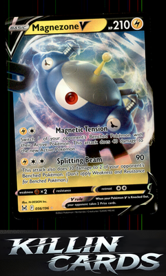 Magnezone V 056/196 Pokemon Ultra Rare SWSH11: Lost Origin Card NM