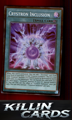 Crystron Inclusion OP29-EN010 YuGiOh Super Rare OTS Tournament Pack 29 Card NM