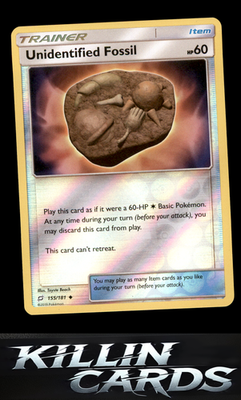 Reverse Holofoil Unidentified Fossil 155/181 Pokemon Uncommon SM - Team Up Card