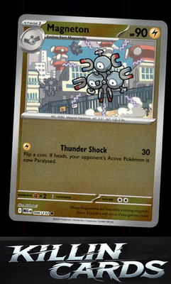 Reverse Holofoil Magneton 046/132 Pokemon Common ME01: Mega Evolution Card NM