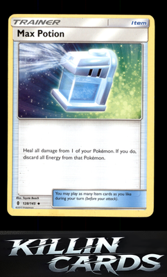 Max Potion 128/145 Pokemon Uncommon SM - Guardians Rising Card NM