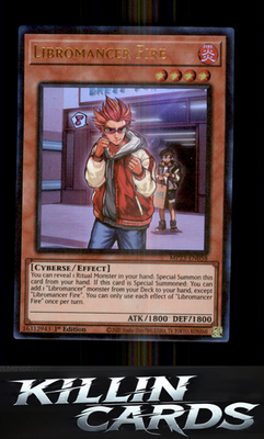 1st Edition Libromancer Fire MP23-EN058 YuGiOh Ultra Rare 25th Anniversary Tin: