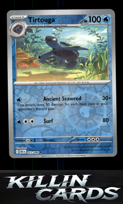 Reverse Holofoil Tirtouga 022/086 Pokemon Uncommon SV: Black Bolt Card NM