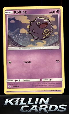 Koffing 28/68 Pokemon Common Hidden Fates Card NM