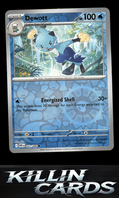Reverse Holofoil Dewott 022/086 Pokemon Common SV: White Flare Card NM