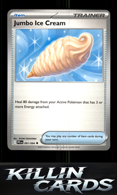 Jumbo Ice Cream 091/094 Pokemon Uncommon ME02: Phantasmal Flames Card LP
