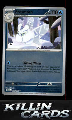 Reverse Holofoil Frosmoth 043/132 Pokemon Uncommon ME01: Mega Evolution Card NM