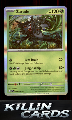 Zarude 011/191 Pokemon Rare SV08: Surging Sparks Card NM