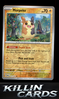 Reverse Holofoil Morpeko 072/167 Pokemon Uncommon SV06: Twilight Masquerade Card