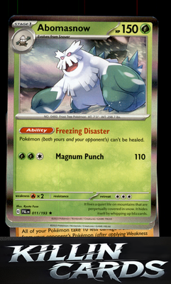 Abomasnow 011/193 Pokemon Rare SV02: Paldea Evolved Card NM