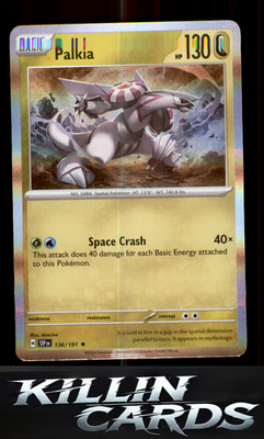 Palkia 136/191 Pokemon Rare SV08: Surging Sparks Card NM