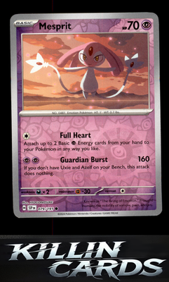 Reverse Holofoil Mesprit - 079/191 079/191 Pokemon Common SV08: Surging Sparks C