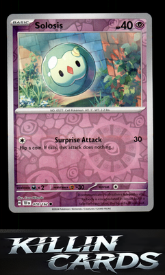 Reverse Holofoil Solosis 070/162 Pokemon Common SV05: Temporal Forces Card NM