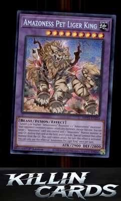 1st Edition Amazoness Pet Liger King MP23-EN224 YuGiOh Prismatic Secret Rare 25t