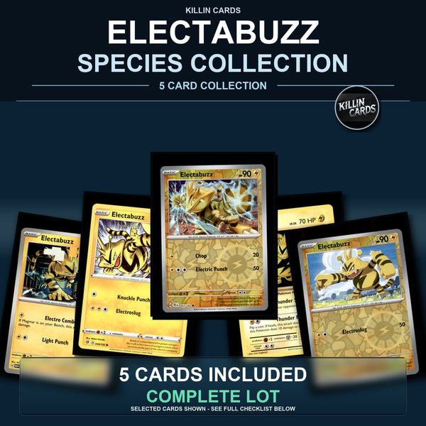 Pokemon TCG Electabuzz Species Collection 5 Different Cards
