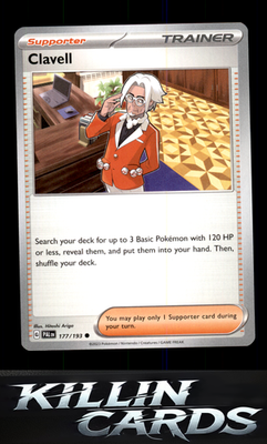 Clavell 177/193 Pokemon Common SV02: Paldea Evolved Card NM