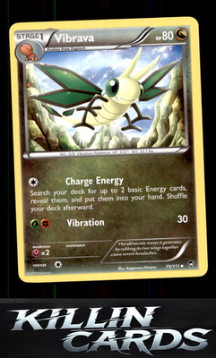 Vibrava 75/111 Pokemon Uncommon XY - Furious Fists Card NM