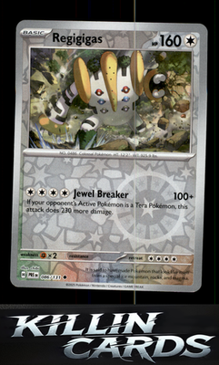 Reverse Holofoil Regigigas 086/131 Pokemon Uncommon SV: Prismatic Evolutions Car