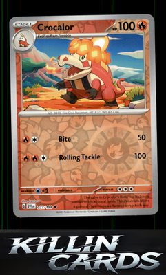 Reverse Holofoil Crocalor 037/198 Pokemon Uncommon SV01: Scarlet & Violet Base S