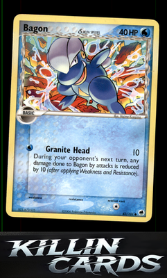 Bagon (Delta Species) 43/101 Pokemon Common Dragon Frontiers Card MP