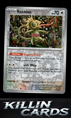 Reverse Holofoil Kecleon - 150/191 150/191 Pokemon Common SV08: Surging Sparks C