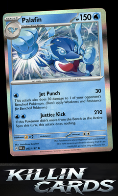 Palafin 062/197 Pokemon Rare SV03: Obsidian Flames Card NM
