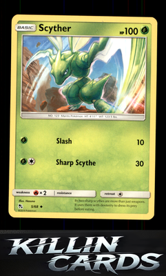 Scyther 5/68 Pokemon Uncommon Hidden Fates Card NM