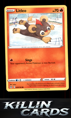 Litleo 028/196 Pokemon Common SWSH11: Lost Origin Card NM