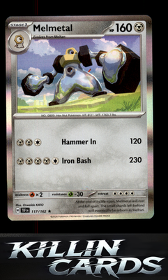 Melmetal 117/162 Pokemon Rare SV05: Temporal Forces Card NM