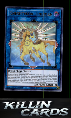 1st Edition Knightmare Unicorn MP19-EN028 YuGiOh Ultra Rare 2019 Gold Sarcophagu