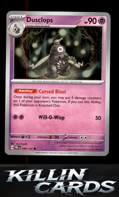 Dusclops 036/131 Pokemon Common SV: Prismatic Evolutions Card NM