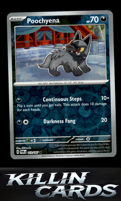 Reverse Holofoil Poochyena 113/167 Pokemon Common SV06: Twilight Masquerade Card