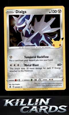 Dialga 020/025 Pokemon Holo Rare Celebrations Card NM