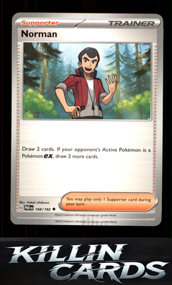 Norman 168/182 Pokemon Uncommon SV04: Paradox Rift Card LP