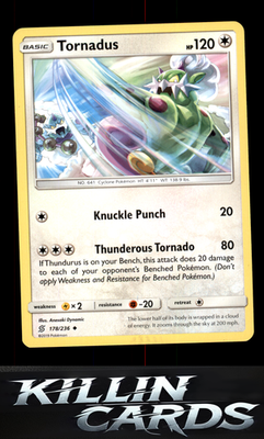 Tornadus 178/236 Pokemon Uncommon SM - Unified Minds Card NM