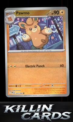 Reverse Holofoil Pawmo 033/094 Pokemon Common ME02: Phantasmal Flames Card NM