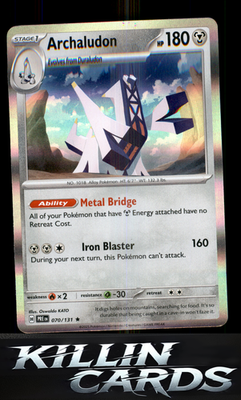 Archaludon 070/131 Pokemon Rare SV: Prismatic Evolutions Card NM