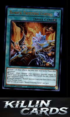1st Edition Runick Freezing Curses MP23-EN245 YuGiOh Ultra Rare 25th Anniversary