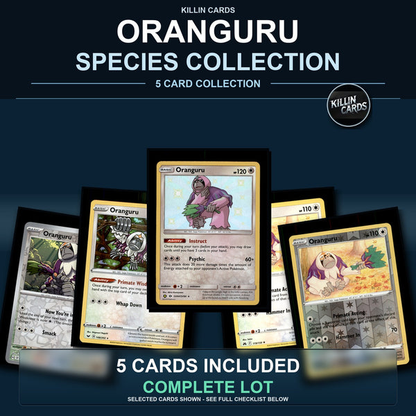 Pokemon TCG Oranguru Species Collection 5 Different Cards