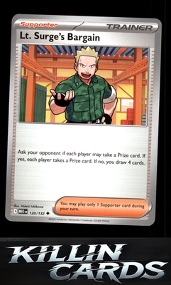 Lt. Surge's Bargain - 120/132 120/132 Pokemon Uncommon ME01: Mega Evolution Card