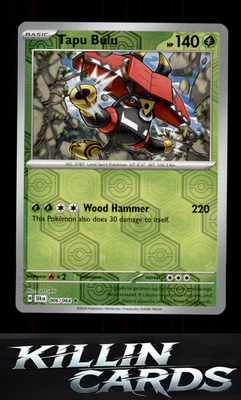 Reverse Holofoil Tapu Bulu - 006/064 006/064 Pokemon Rare SV: Shrouded Fable Car