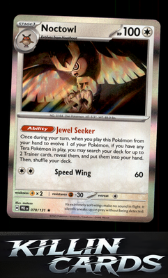 Noctowl 078/131 Pokemon Rare SV: Prismatic Evolutions Card NM