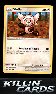 Stufful 181/236 Pokemon Common SM - Cosmic Eclipse Card LP