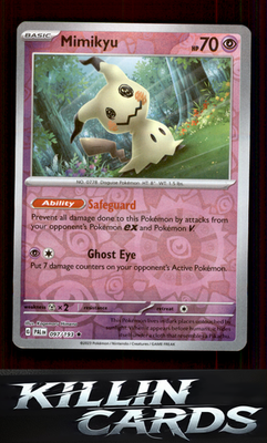 Reverse Holofoil Mimikyu 097/193 Pokemon Rare SV02: Paldea Evolved Card NM