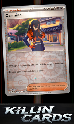 Reverse Holofoil Carmine 103/131 Pokemon Uncommon SV: Prismatic Evolutions Card
