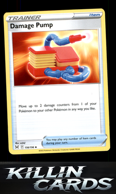 Damage Pump 156/196 Pokemon Uncommon SWSH11: Lost Origin Card NM