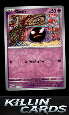 Reverse Holofoil Gastly 092/165 Pokemon Common SV: Scarlet & Violet 151 Card NM