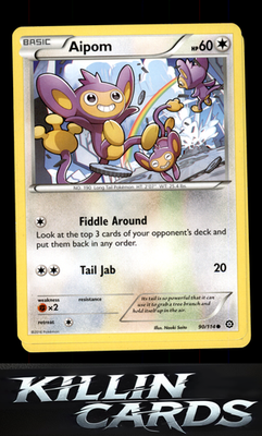 Aipom 90/114 Pokemon Common XY - Steam Siege Card LP