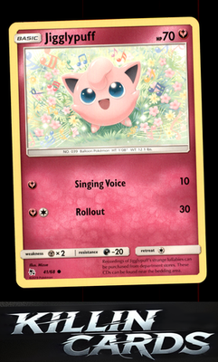 Jigglypuff 41/68 Pokemon Common Hidden Fates Card NM
