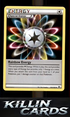 Rainbow Energy 152/162 Pokemon Uncommon XY - BREAKthrough Card NM
